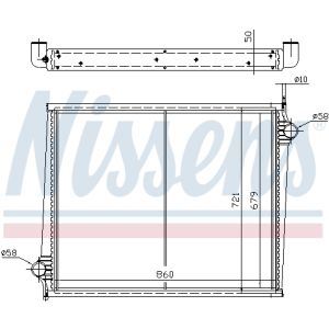 Kühler, Motorkühlung NISSENS 64068A