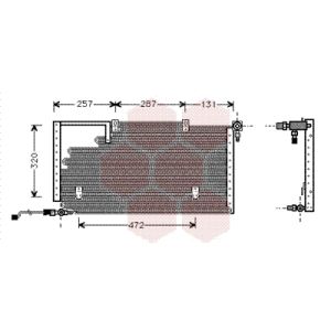 Condensator, airconditioning VAN WEZEL 03005138