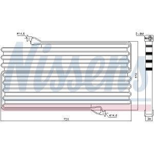 Condensator, airconditioning NISSENS NIS 940549