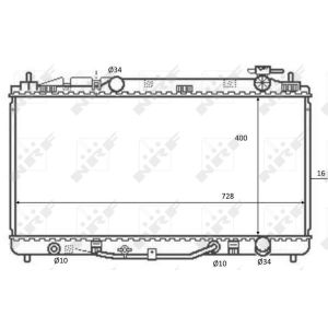 Radiator, motorkoeling NRF 59079