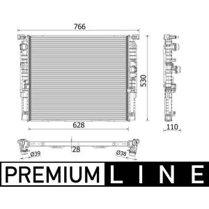 Radiateur (refroidissement du moteur) BEHR MAHLE CR 2215 000P