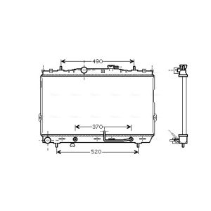 Arrefecedor do motor AVA COOLING HY2105