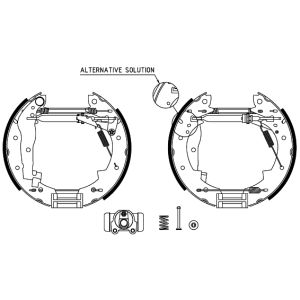 Jeu de mâchoires de frein Shoe Kit Pro TEXTAR 84030403