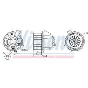 Ventilador de habitáculo NISSENS NIS 87617