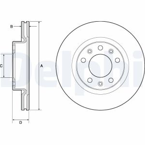 Disque de frein DELPHI BG4700C