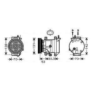 Compressor, ar condicionado AVA COOLING DWAK080