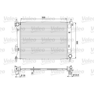 Radiador, arrefecimento do motor VALEO 701729