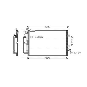Condensador, sistema de ar condicionado AVA COOLING RT5417D
