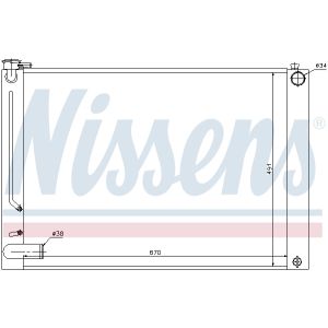 Kühler, Motorkühlung NISSENS 64660