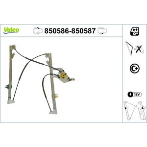 Regulador de janelas VALEO 850586