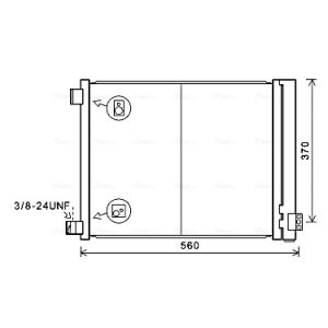 Condensador, ar condicionado AVA COOLING DN5427D