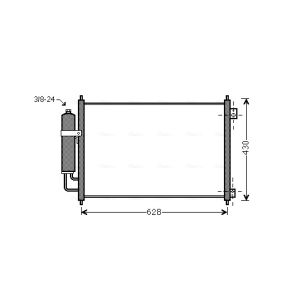 Condensator, airconditioning AVA COOLING DN5328D