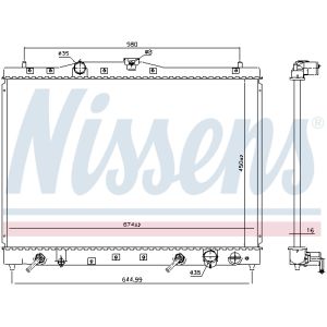 Motorkühler NISSENS 68116