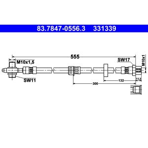 Bromsslang ATE 83.7847-0556.3