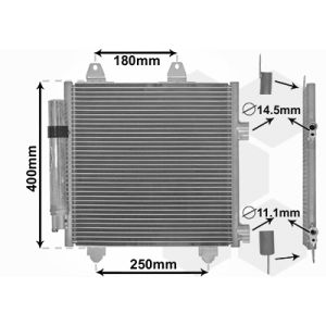 Condenseur (climatisation) VAN WEZEL 53005414