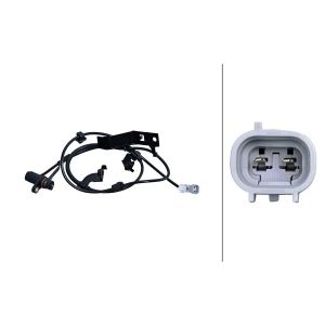 Sensor do ABS traseiro, direito HELLA 6PU 230 048-761