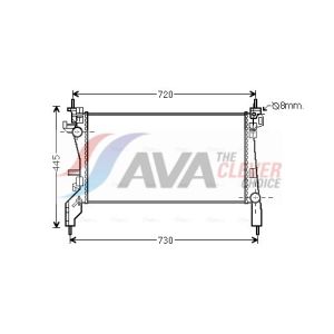 Arrefecedor do motor AVA COOLING CNA2266