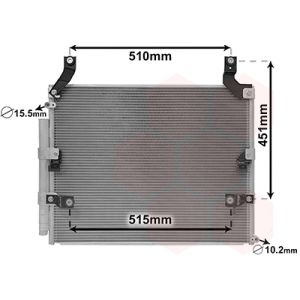 A/C-kondensor VAN WEZEL 53005697