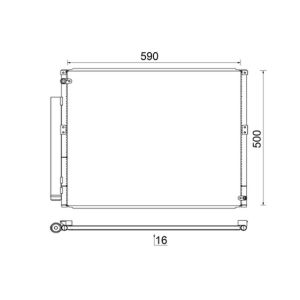 Condensador, ar condicionado BEHR MAHLE AC 836 000S