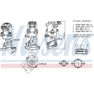 Valvola EGR NISSENS 98240