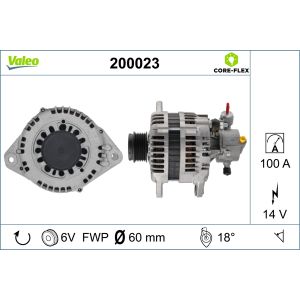 Gerador de corrente rotativo VALEO 200023