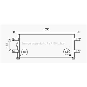 Condensatore, impianto di climatizzazione AVA COOLING ME5293 AVA