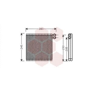 Verdampfer, Klimaanlage VAN WEZEL 2700V216