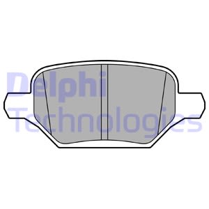 Bremsbelagsatz DELPHI LP3611, Hinten