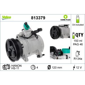 Compresor, aire acondicionado VALEO 813379
