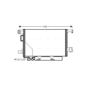 Kondensator, Klimaanlage AVA COOLING MS5360D AVA