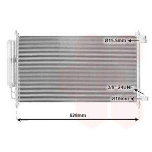 Condensador, sistema de ar condicionado VAN WEZEL 33005372