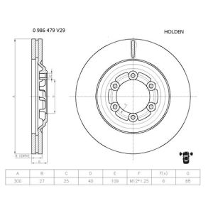 Remschijf BOSCH 0 986 479 V29