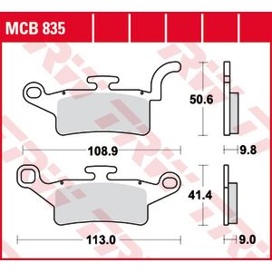 Set di pastiglie freno TRW MCB835