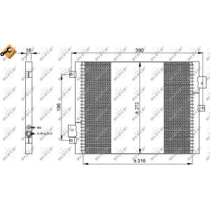 Condensator, airconditioning NRF 35795