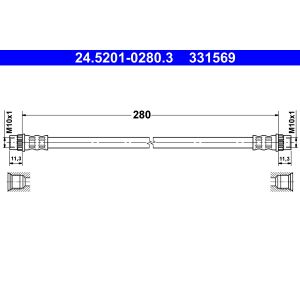 Flexible de frein ATE 24.5201-0280.3
