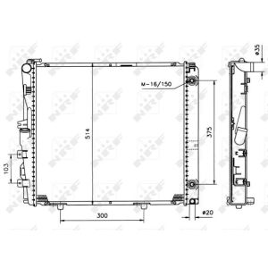 Kühler, Motorkühlung NRF 526573