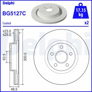 Disque de frein DELPHI BG5127C