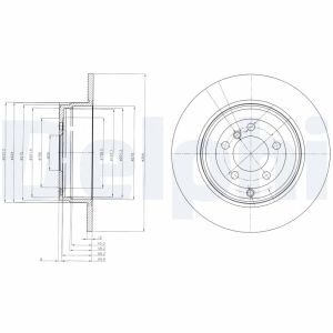 Disco de freno DELPHI BG4066