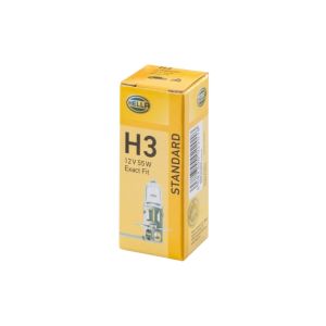 Lâmpada Halogen HELLA H3 Standard 12V, 55W, 1 peça