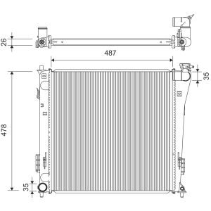 Raffreddatore motore VALEO VAL701360