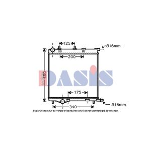 Raffreddatore motore AKS DASIS 160113N