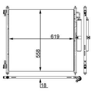 Condensador, ar condicionado BEHR MAHLE AC 37 000S