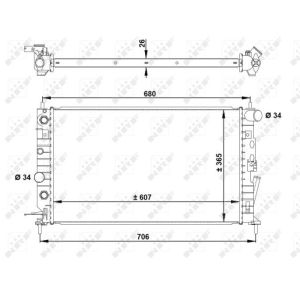 Kühler, Motorkühlung EASY FIT NRF 50218