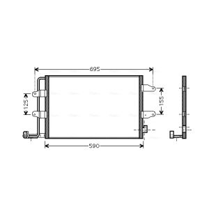 Condensador, ar condicionado AVA COOLING VNA5252