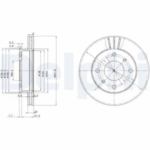 Disco de freno DELPHI BG2632