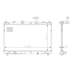 Radiateur, refroidissement du moteur NRF 550031