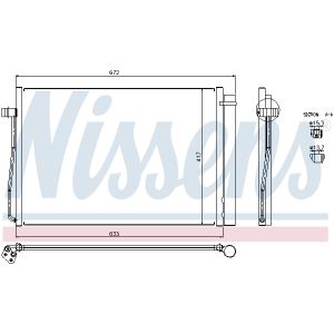 Lauhdutin, ilmastointilaite NISSENS 94679