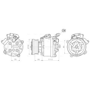 Kompressor för luftkonditionering AVA COOLING MTAK294
