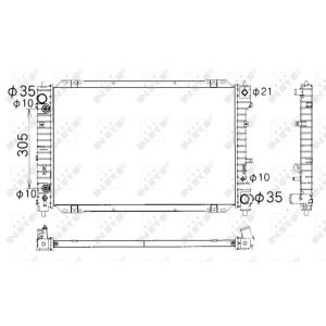 Radiator, motorkoeling NRF 53378