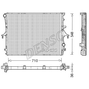 Radiator, motorkoeling DENSO DRM02026